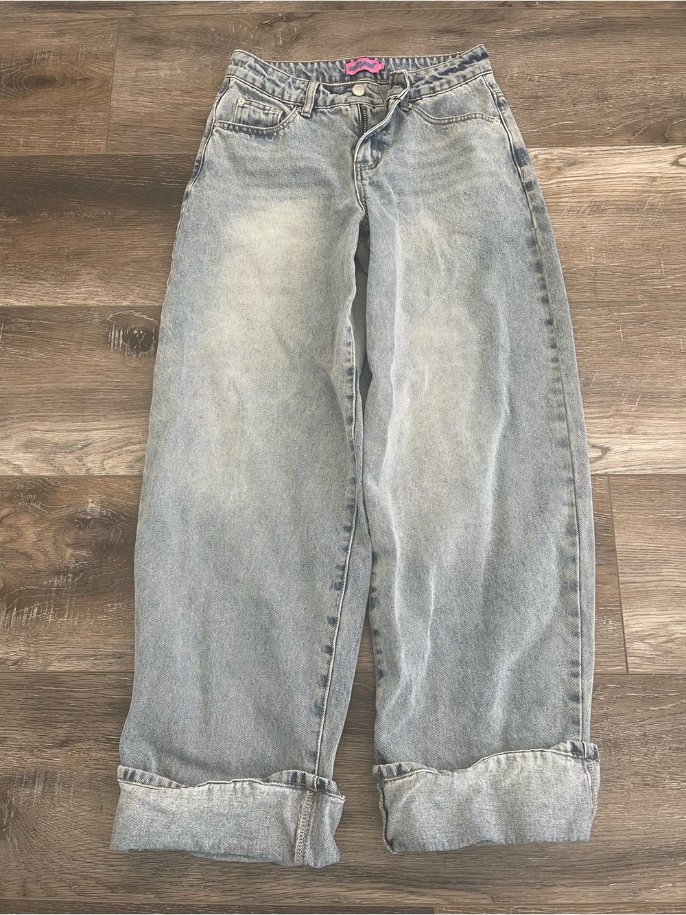 Edikted Light Wash Wide Leg Jeans - Light Blue NWOT size XS